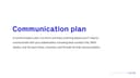 Communication Plan