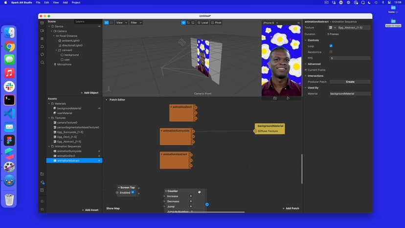 Adding a screen tap and option picker