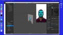 Using a cutout mask and material
