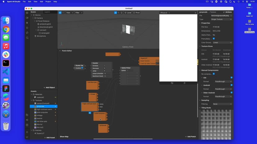 Adding a screen tap and option picker