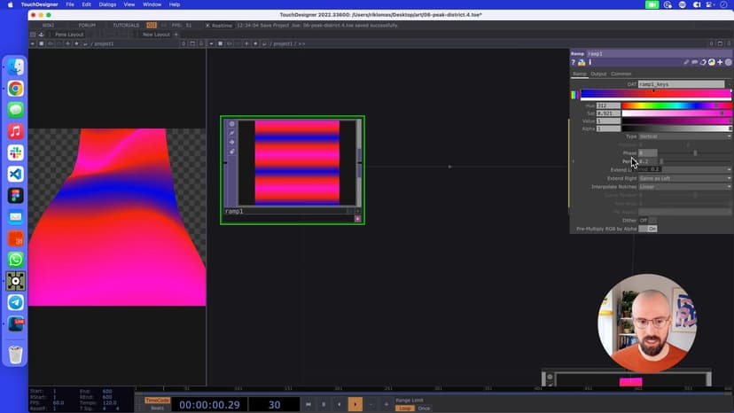 Adding a CHOP to control gradients