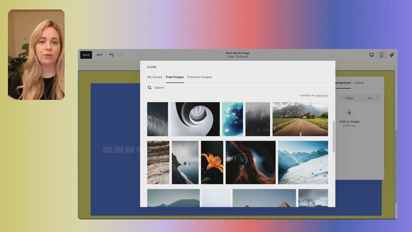 It’s time to get familiar with the process of building pages and sections using Squarespace! In this lesson, we’ll cover adding and editing sections, changing background colors and themes, adding and resizing blocks, and creating pages from page templates or blank pages.