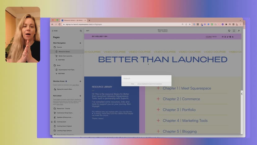 Tools like Squarespace are always moving things around making content creation the ultimate practice in mindfulness. In this lesson, I’ll be sharing a quick tip on how to use keyboard shortcuts to search and find _anything_ on the platform.