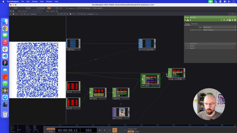 Let's convert our instancing system into a CHOP system so that we can start to add more information into it.