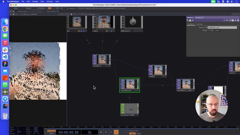 We like trails! Here we're adding in another feedback loop with a Composite Top to place the current render over the top of all the previous ones!