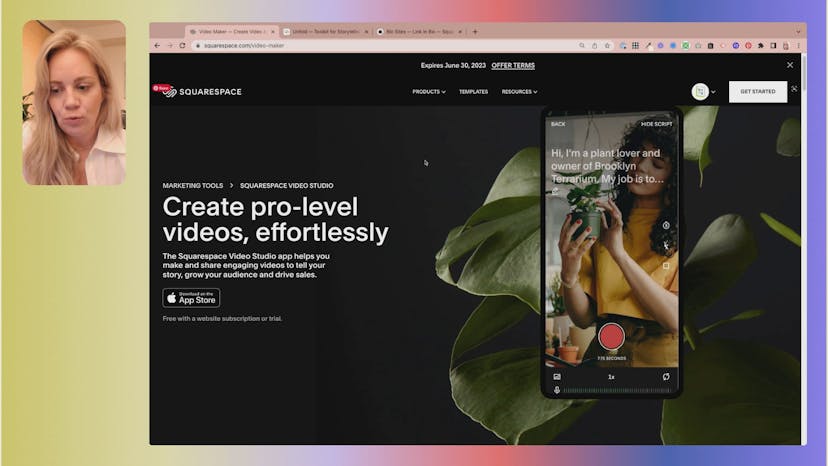 There are some hidden marketing tools within Squarespace that can boost your online presence, let’s check them out! In this lesson, I’ll be introducing two tools: Biosites and Unfold.