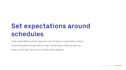 Set Expectations