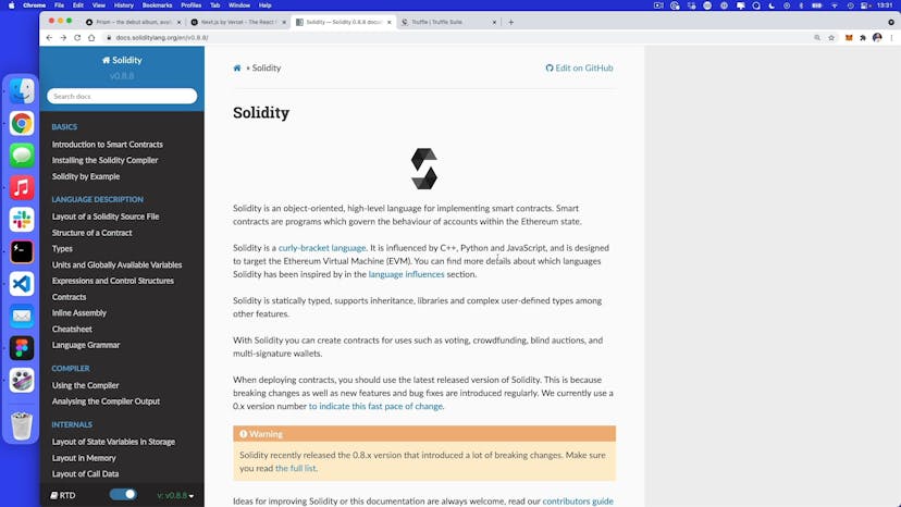 Setting up the project with Solidity and Truffle