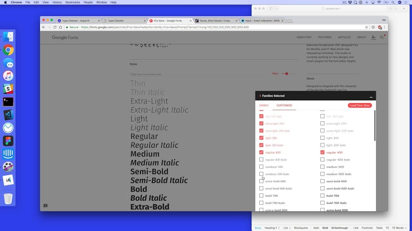 Adding Google Fonts to our project