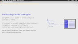 Introducing custom post types