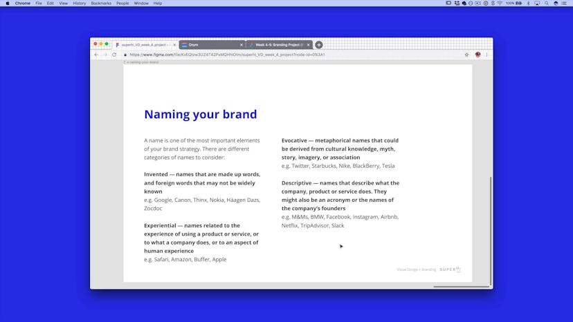 Naming Your Brand + Designing Your Logo