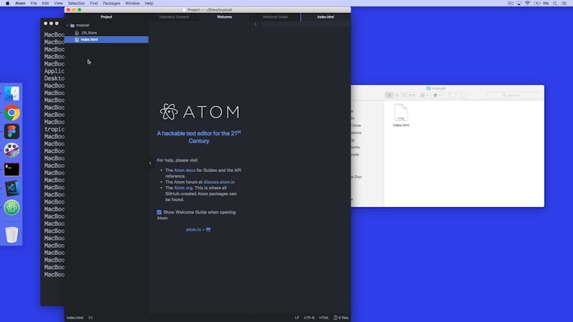 Atom and Code shell commands